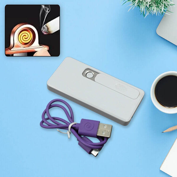 Stylish Electric USB Lighter for Men & Women (Rechargeable, Windproof) - dailyneed.life