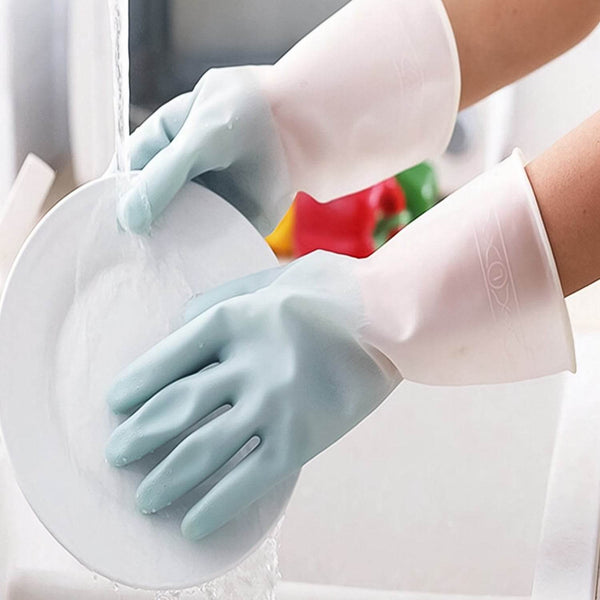Small Household Cleaning Gloves, Rubber Gloves (2 Pc Set) - dailyneed.life