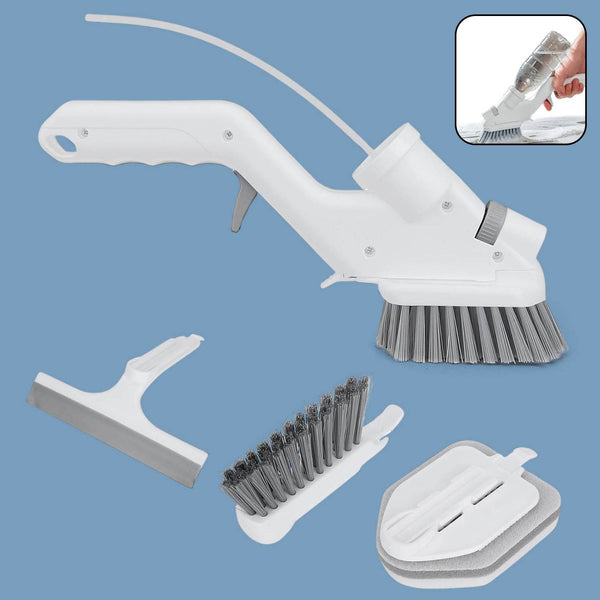 4 in 1 Scrub Brushes for Cleaning 4 Types of Brush Head Replacements (1 Set) - dailyneed.life