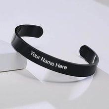 Customized / Personalized Stylish Kada Bracelet (1 Pc / Black) - dailyneed.life