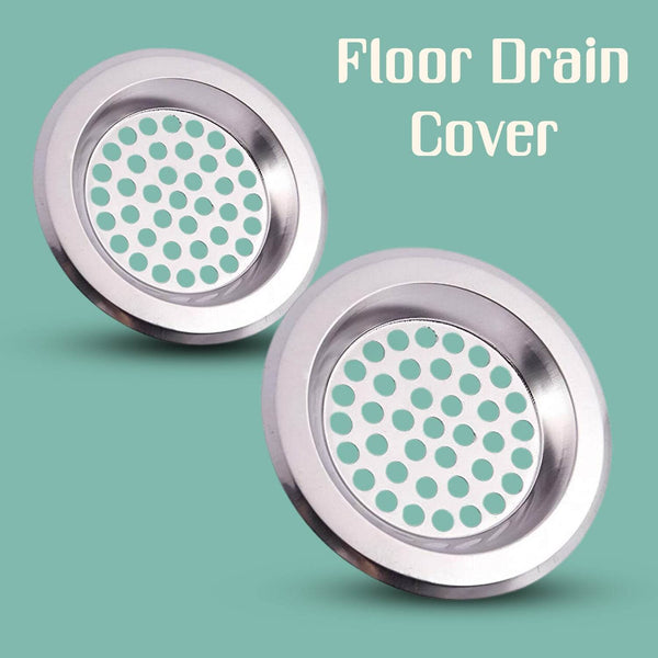 Bathroom Kitchen Stainless Steel Basin Sink Drain Strainer (2 Pc Set) - dailyneed.life
