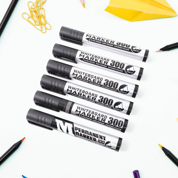 Premium Permanent Black Marker Pen Set (6 Pcs Set) - dailyneed.life
