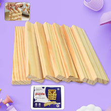 Wooden Pattern Brain Puzzles 20 Pcs Wooden Strips, 40 Pattern Cards (1 Set) - dailyneed.life