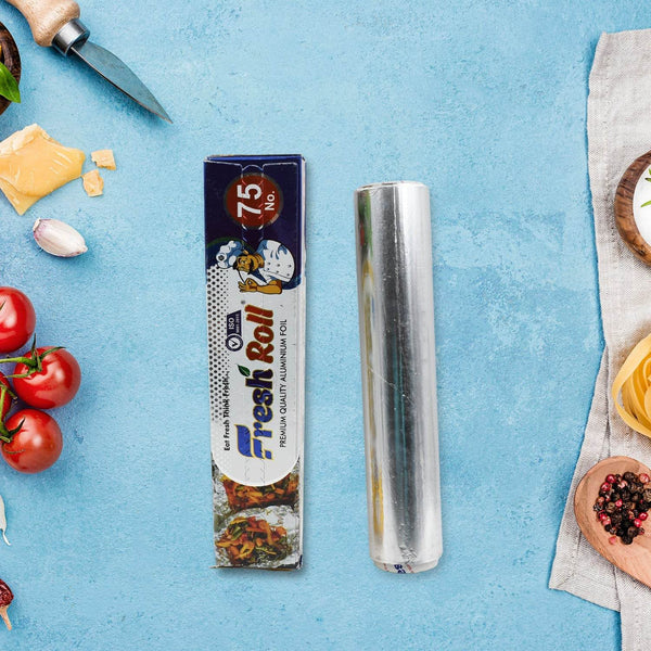 Premium Quality Aluminum Foil Roll Heavy Duty Non Stick Thick Aluminum Foil Sheet Baking Grilling Tool Width 295mm (1Pc) - dailyneed.life