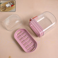 Multipurpose Plastic Soap Dish with Transparent Dust-Proof Lid, Sabudani (1 Pc) - dailyneed.life