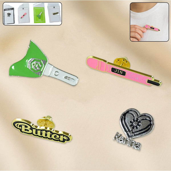 Stylish Metal Badge Pin – Single Piece (Random Design) - dailyneed.life