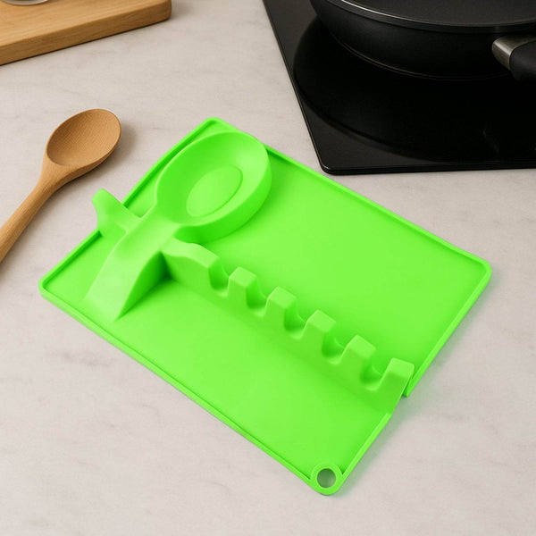 4-Slots Silicone Multifunctional Spoon Holders Fork Spatula Rack (1 Pc) - dailyneed.life