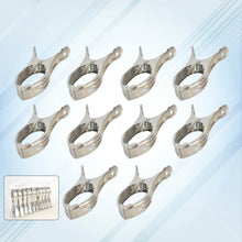 Stainless Steel Clothes pins Beach Towel Clips (10 Pcs Set) - dailyneed.life
