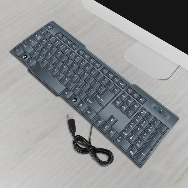 Wired USB Keyboard 104 Keys (1 Pc) - dailyneed.life