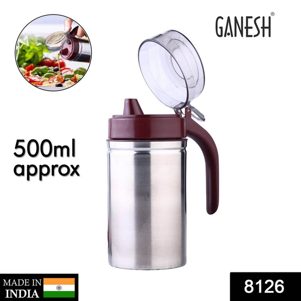 Oil Dispenser Stainless Steel with small nozzle 500ML Oil Container. - dailyneed.life