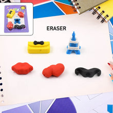 Fancy Colorful Eraser Set for Kids’ Parties & School (1 Set, Mixed Design) - dailyneed.life