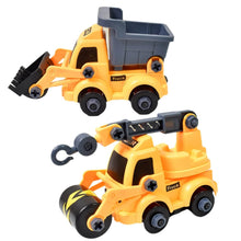 Engineering Vehicles Nut Assembly Toy – DIY Vehicle Model Set for Kids, Simulation Car Construction Toy (2 Pc Set) - dailyneed.life