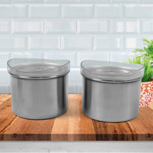 Multipurpose Stainless Steel Airtight Containers with See Through Lid (2 Pc / 500 ML) - dailyneed.life