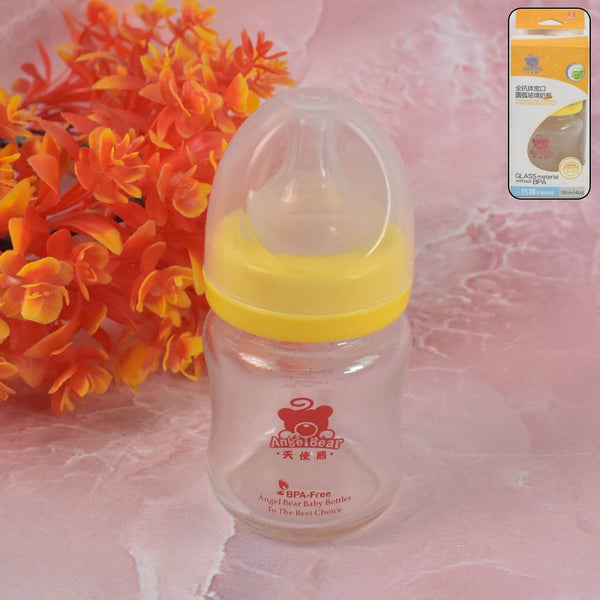 Glass Baby Feeding Bottle (120 ML / 1 Pc) - dailyneed.life