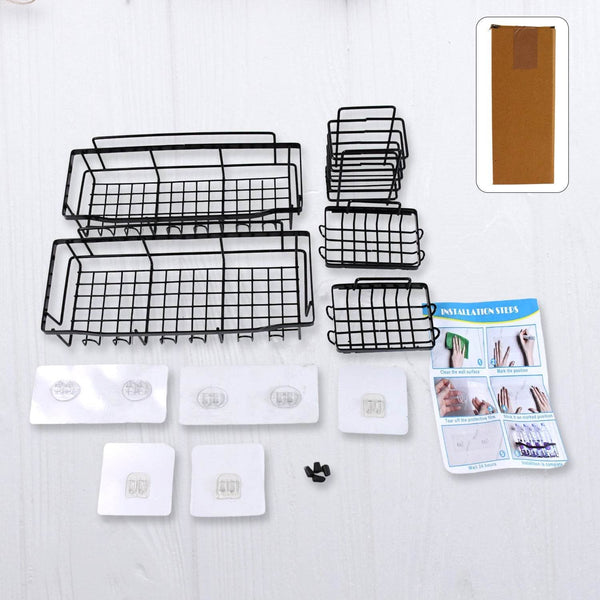 Metal Shower Basket / Canddy, for Bathroom Organiser (5 Pc Combo) - dailyneed.life
