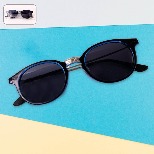 Blue UV Protected Round Sunglasses, classic Sunglasses for Men & Women, Lightweight - dailyneed.life