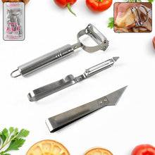 3 In 1 Stainless Steel Vegetable and Fruit Peeler Set (3 Pcs Set) - dailyneed.life