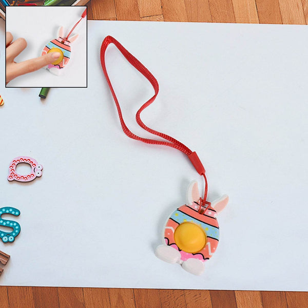 Cute Bunny-Shaped Pop It Fidget Toy Keychain (1 Pc) - dailyneed.life