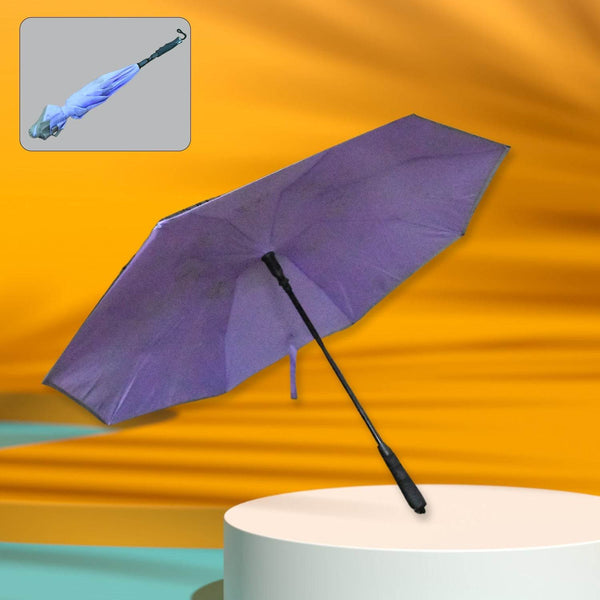 Travel Umbrella Windproof Umbrella Compact Folding Reverse Umbrella Unique Folding Umbrella (1 pc) - dailyneed.life
