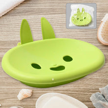 Soap Box Drain soap Box Cute Rabbit Shape Double soap Bowl Box Plastic Rack Storage Rack Bathroom Toilet Storage Box ,Sabudani - dailyneed.life