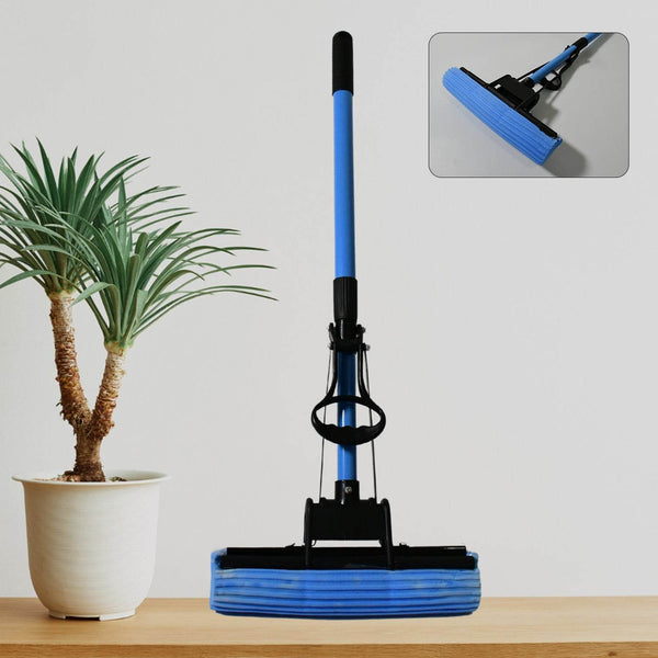 Floor Cleaning Squeeze Mop with Adjustable Telescopic Handle Squeegee Absorber Sponge Cleaner Pocha for Home Kitchen Bathroom (1 Pc) - dailyneed.life