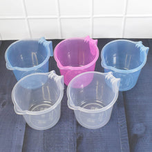 Plastic Round Transparent Bath Water Mug (5 pc / Mix colour / 1200 ML) - dailyneed.life