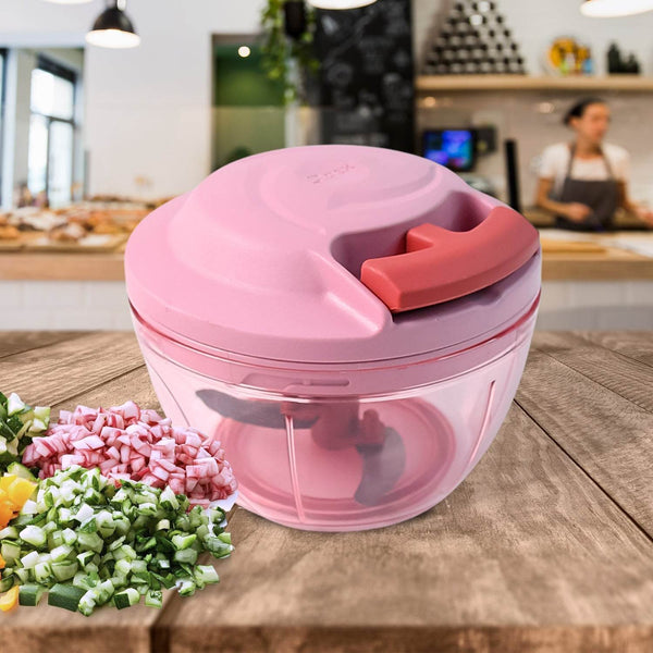 Apex Power-X Triple Stainless Steel Blades and Hand-Pull Vegetable Chopper (500Ml) - dailyneed.life