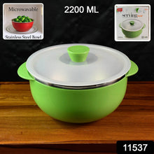 Apex 2200ml Microwave-Safe Plastic Serving Bowl with Lid (1 Pc) - dailyneed.life
