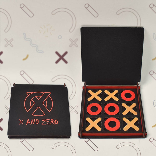 X & Zero Wooden Board Game (1 Set) - dailyneed.life