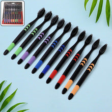 Soft Toothbrush With Plastic Round Box for Men and Women, Kids, Adults Plastic Toothbrush (10 pcs Set) - dailyneed.life
