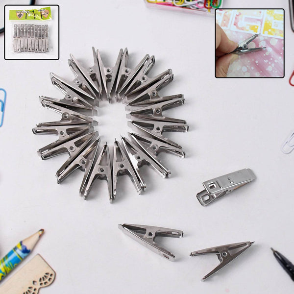 Cloth Drying Pins Stainless Steel Cloth Clips (20 Pcs Set) - dailyneed.life