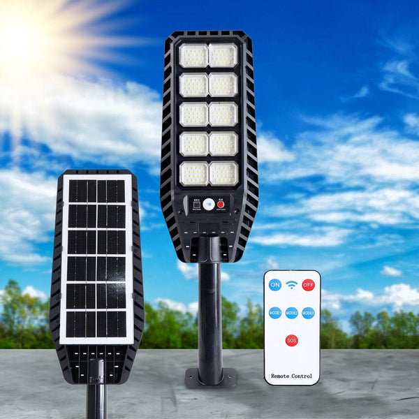 High-Powered Solar LED Street Light with Motion Sensor & Remote Control - dailyneed.life