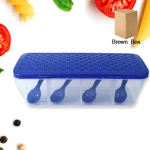 Kitchen Multipurpose Air-tight 4 Sections Storage Containers / Masala Box (1 Set) - dailyneed.life