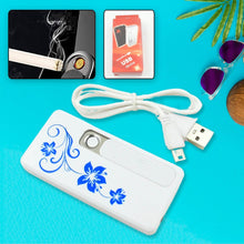 Stylish Electric USB Lighter for Men & Women, Regular Cigarettes Portable USB Rechargeable Flameless, Coil Slim Cigarette Lighter with Charging Cable, Windproof E lighter, Lighter for Smoking (1 Pc ) - dailyneed.life