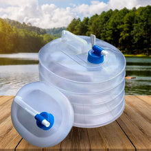 Outdoor Camping Collapsible Portable Water Container with Carry Handle Tap Valve Large Food Grade - dailyneed.life