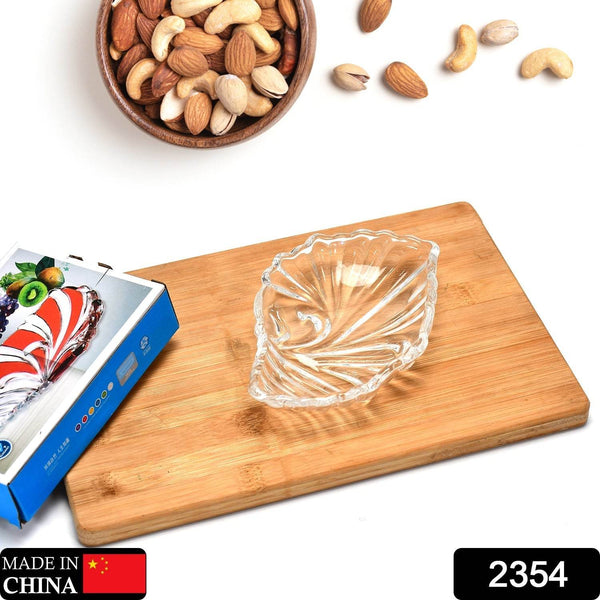 Leaf shaped Glass Serve tray of snacks, Mukhwaas, and ice cream. - dailyneed.life