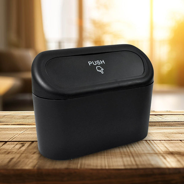 Mini Car Trash Can with Lid, Waterproof Car Trash Bin Storage Box (1 Pc) - dailyneed.life