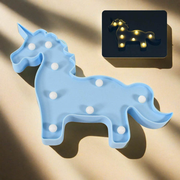 3D LED Night Light Table Lamp for Party Birthday Wedding Atmosphere, Battery Operated Decorative Light Nursery Lamp for Bedroom and Wall Decoration For Children Bedroom Wall, Light (1 Pc / Battery Not Included) - dailyneed.life