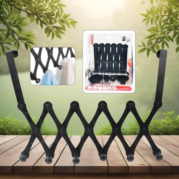 6 Hook Door Hanger, Steel Coat Rack (1 Pc) - dailyneed.life