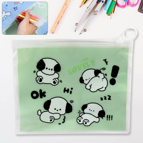 Reusable Multipurpose Pouch Pen Stationary Case Travel, Boys & Girls Pouch with Zip for Travel, School, Stationary (1 Pc/ Mix Design) - dailyneed.life