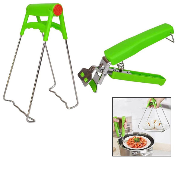 Kitchen Hot Plate Gripper, Stainless Steel Bowl Clip (2 Pcs Set) - dailyneed.life