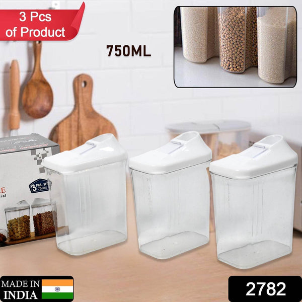 Kitchen Storage Jars & Container Set 3pc , Transparent Jar Set For home & Kitchen Use - dailyneed.life