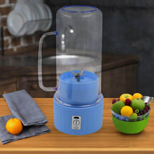 Portable Electric Juicer With Handle & Straw, USB Rechargeable 6 Stainless Steel Blades (500 ML) - dailyneed.life