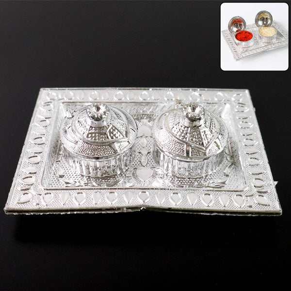 Tray Shape Special Puja Thali (1 Pc / Mix Design) - dailyneed.life