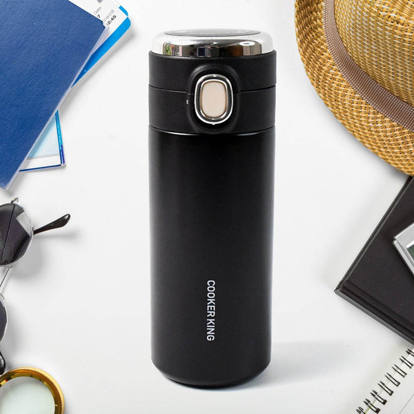 Stainless Steel Insulated Vacuum Bottle With Insulated Cap Lock (350ml) Approx - dailyneed.life