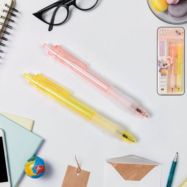 Lightweight Ball Point Pen, Smooth Writing Black Ball Pens (2 Pc Set) - dailyneed.life