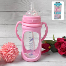 Baby Feeding Bottle with Handles & Straw (Mix Design, Size & Color / 1 Pc) - dailyneed.life