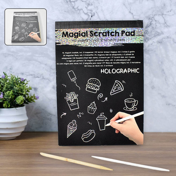 Magical Scratch Art Book For Gifts Girls & Boys (40 Sheet) - dailyneed.life