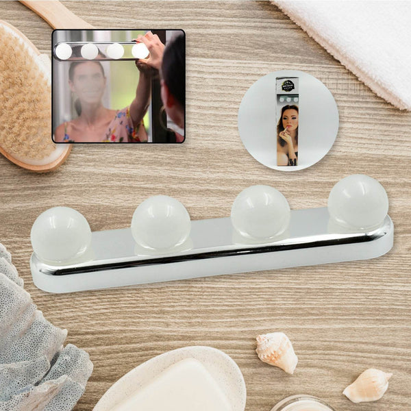 Glow Make Up Light Portable Cosmetic Kit Battery Powered Mirror Lighting Super Bright - dailyneed.life