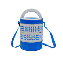 3 layer Adjustable Insulated Tiffin Set of 1, Blue 3 Containers Lunch Box - dailyneed.life